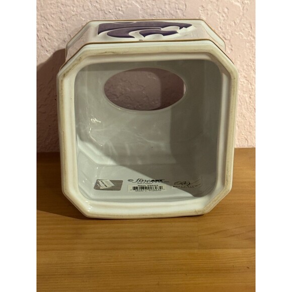 K-State Wildcats Ceramic Tissue Box Cover - Picture 4 of 8